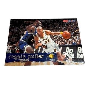 Reggie Miller Pacers 1995 NBA HOOPS #68 Trading Card